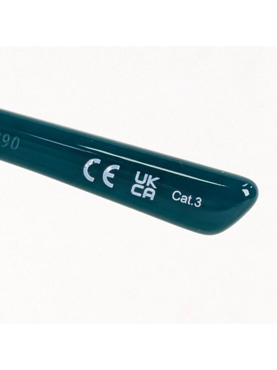 Balenciaga BB0096S 006 Sunglasses Womens Green Gold Grey Rectangle Shape 51 mm main image 11